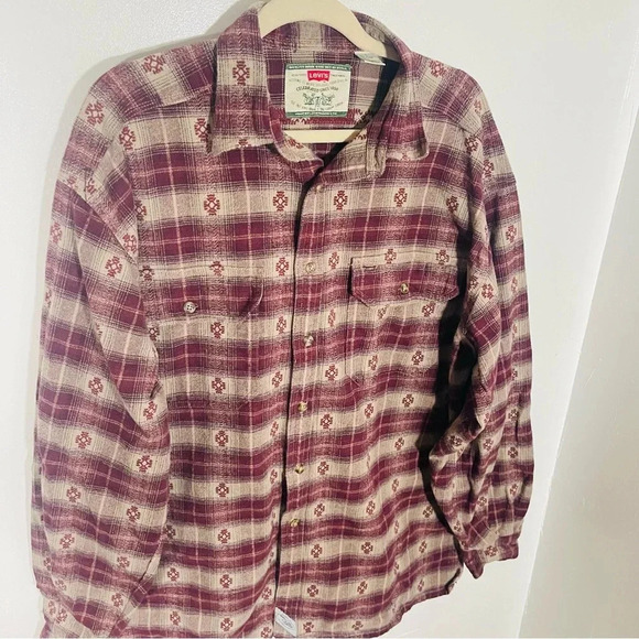 Levi's Jeanswear Vintage Oversized Button Front Shirt Jacket Western Workwear - Picture 4 of 12